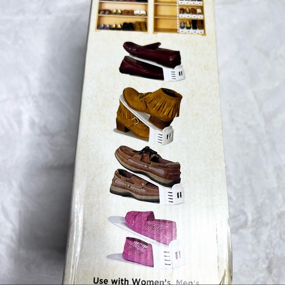 NEW Shoe Slotz Space Saving Shoe Storage Closet Organizer 6 Pieces - Picture 4 of 7